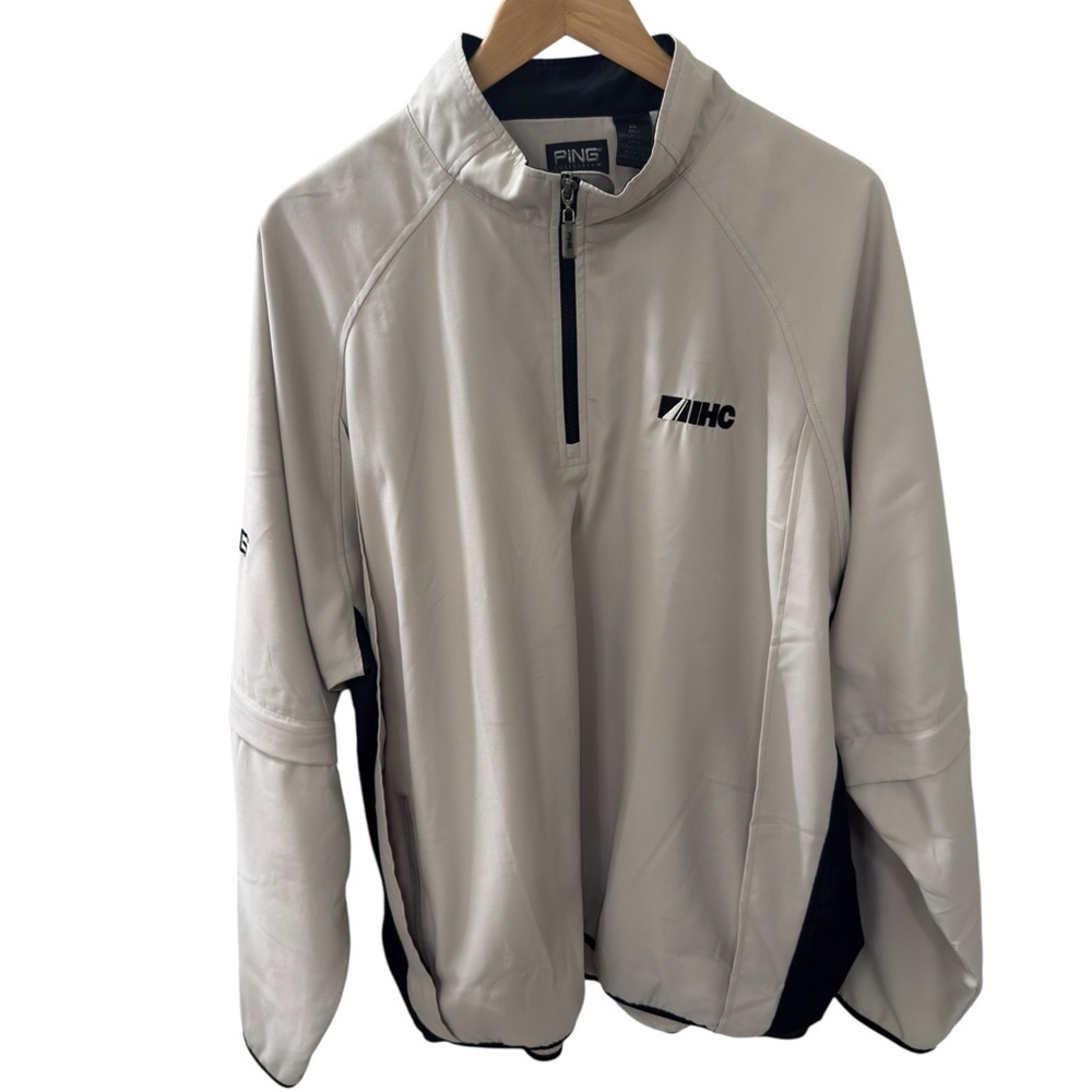 Ping Collection 1/4 Zip Light Weight Golf Jacket Size XL Removable Sleeves